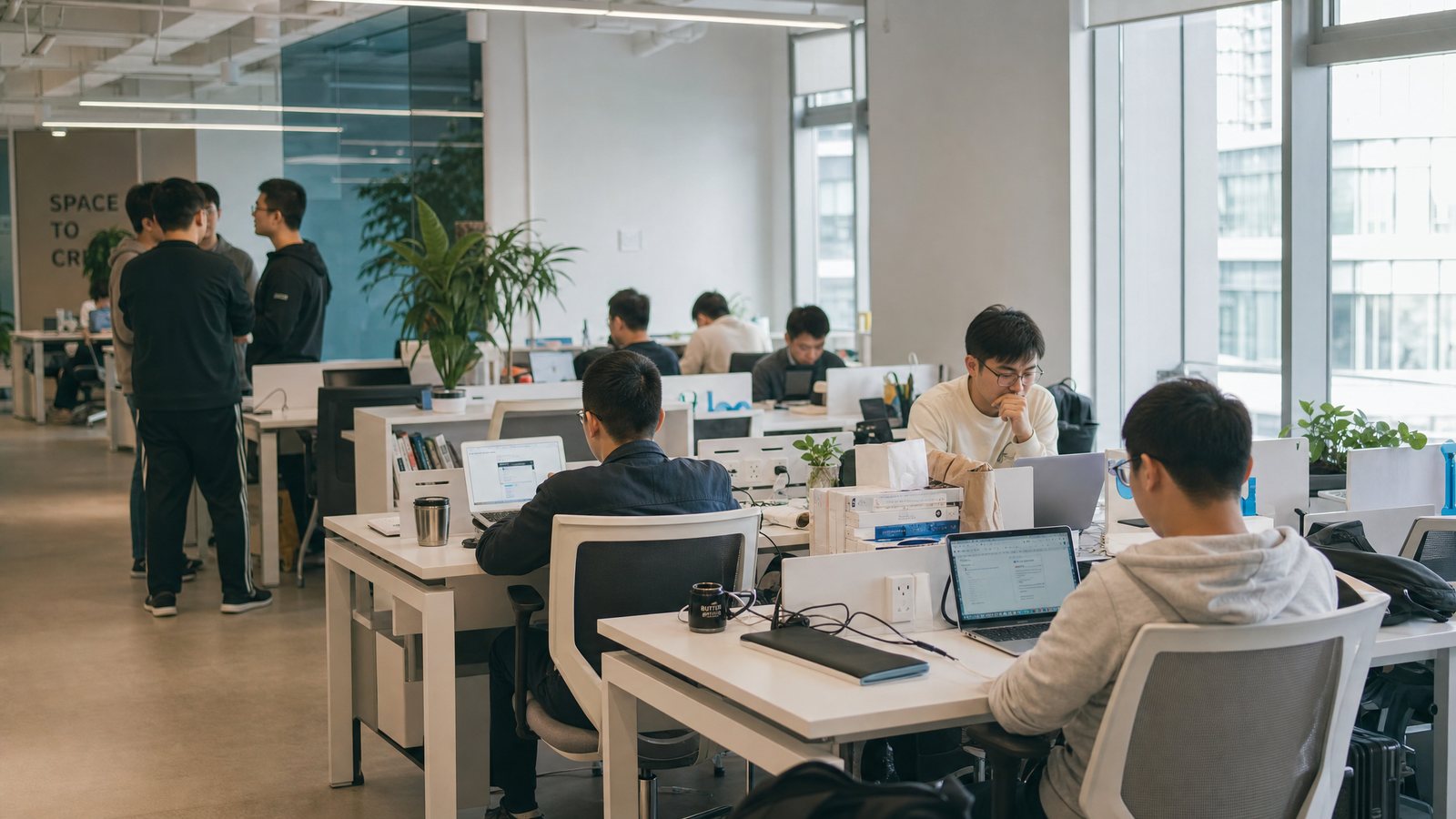 科创孵化器共享办公工位区（36个工位）缩略图 3